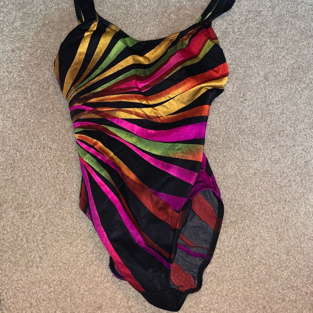 Retro Multicolored One Piece Swimsuit